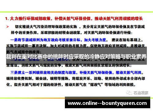 裁判在面对比赛中的挑衅时应采取的冷静应对策略与职业素养