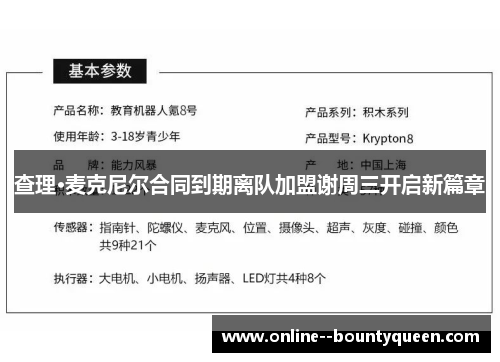 查理·麦克尼尔合同到期离队加盟谢周三开启新篇章